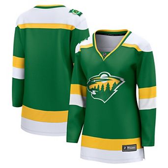 Women's Fanatics Branded Green Minnesota Wild 2023/24 Alternate Premier Breakaway Jersey