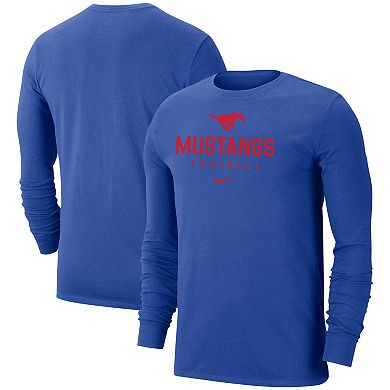 Men's Nike Royal SMU Mustangs Performance Long Sleeve T-Shirt