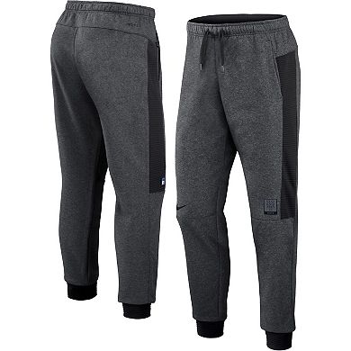 Men's Nike Heathered Gray/Black New York Mets Authentic Collection Flux Performance Jogger Pants