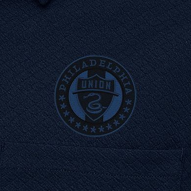 Men's Antigua Navy Philadelphia Union Streamer Diamond Button-Up Shacket