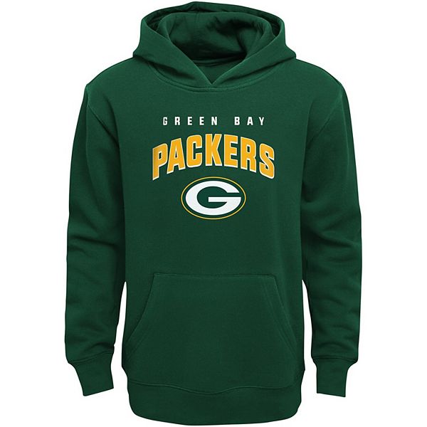Youth Green Green Bay Packers Stadium Classic Pullover Hoodie