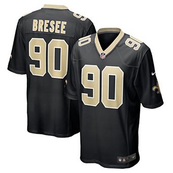 Men's Nike Bryan Bresee Black New Orleans Saints Game Jersey