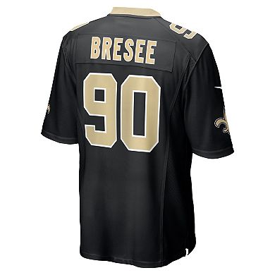Men's Nike Bryan Bresee Black New Orleans Saints Game Jersey
