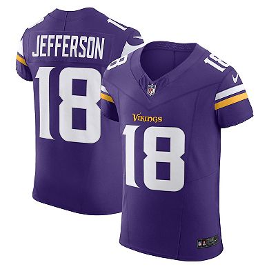Men's Nike Justin Jefferson Purple Minnesota Vikings  Vapor F.U.S.E. Elite Jersey