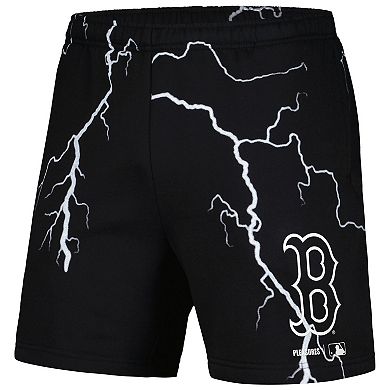 Men's PLEASURES Black Boston Red Sox Lightning Shorts
