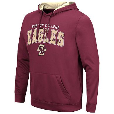 Men's Colosseum Maroon Boston College Eagles Resistance Pullover Hoodie