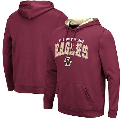 Men's Colosseum Maroon Boston College Eagles Resistance Pullover Hoodie