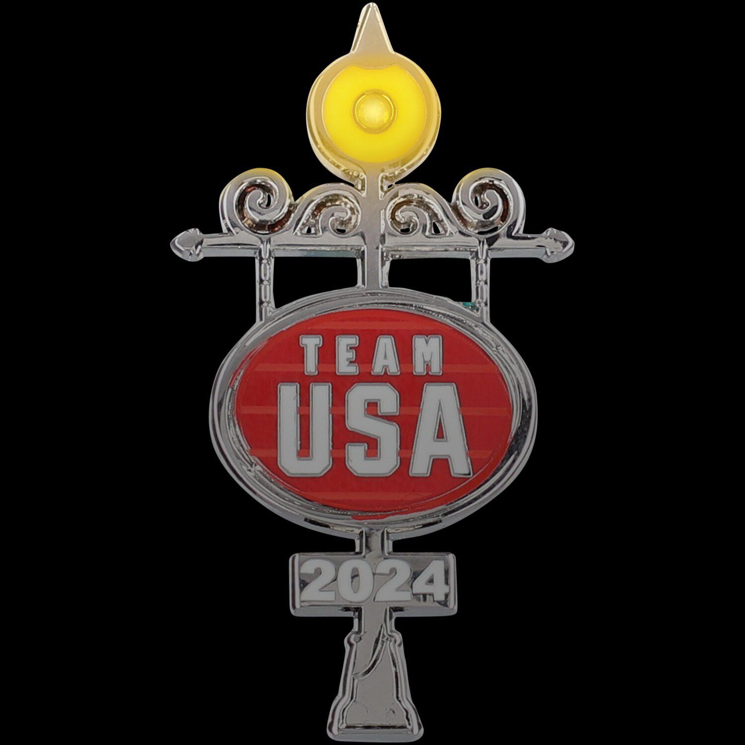 Team USA Paris 2024 Summer Olympics Metro Light Lapel Collector S Pin   6667883 ALT3