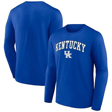 Men's Fanatics Branded Royal Kentucky Wildcats Campus Long Sleeve T-Shirt