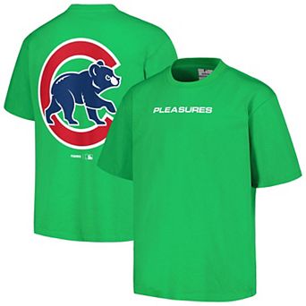 Men's PLEASURES Green Chicago Cubs Ballpark T-Shirt