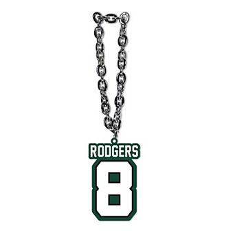 MOJO Aaron Rodgers New York Jets Player Fan Chain Necklace