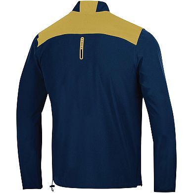 Men's Under Armour Navy Notre Dame Fighting Irish 2023 Motivate Half-Zip Top