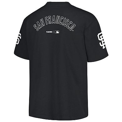 Men's PLEASURES Black San Francisco Giants Team T-Shirt