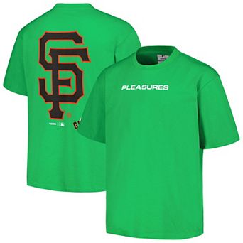 Men's PLEASURES Green San Francisco Giants Ballpark T-Shirt