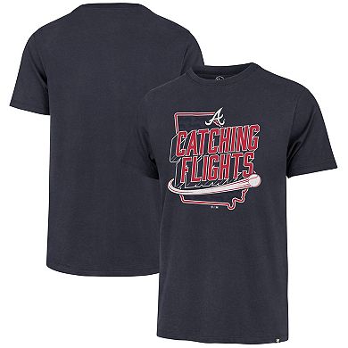 Men's '47 Navy Atlanta Braves Regional Franklin T-Shirt