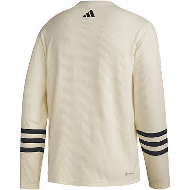 Men's adidas Cream Philadelphia Flyers AEROREADY Pullover Sweater