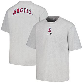 Men's PLEASURES Gray Los Angeles Angels Mascot T-Shirt