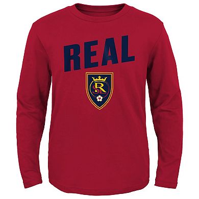 Youth Red Real Salt Lake Showtime Long Sleeve T-Shirt