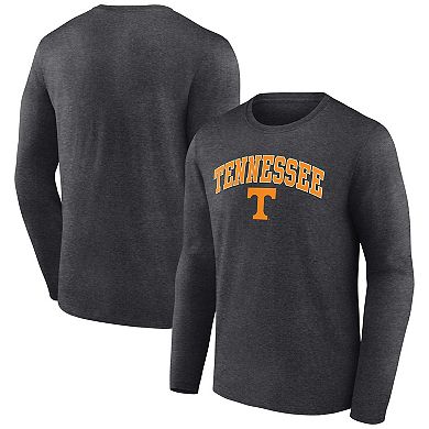 Men's Fanatics Branded Heather Charcoal Tennessee Volunteers Campus Long Sleeve T-Shirt
