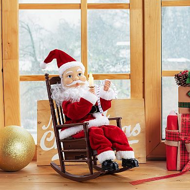 Mr Christmas Animated & Musical Rocking Santa Claus Decor