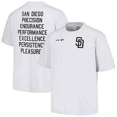 Men's PLEASURES White San Diego Padres Precision T-Shirt