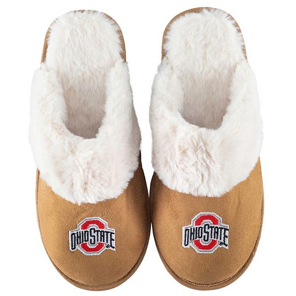 Women's ZooZatz Ohio State Buckeyes Faux Fur Slippers