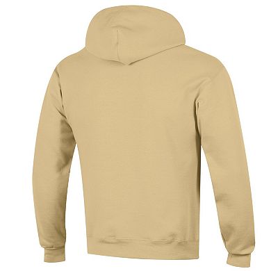Men's Champion Gold Colorado Buffaloes Straight Over Logo Powerblend Pullover Hoodie