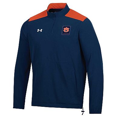 Men's Under Armour Navy Auburn Tigers 2023 Motivate Half-Zip Top