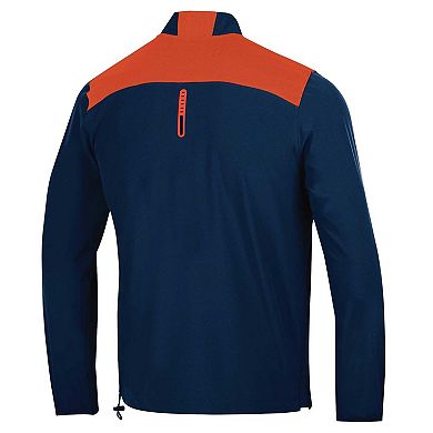 Men's Under Armour Navy Auburn Tigers 2023 Motivate Half-Zip Top