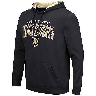 Men's Colosseum Black Army Black Knights Resistance Pullover Hoodie