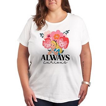Disney's Alice in Wonderland Plus Always Curious Graphic Tee