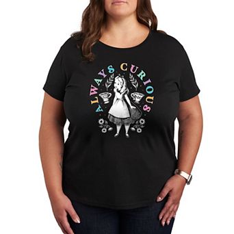 Disney's Alice in Wonderland Plus Always Curious Graphic Tee
