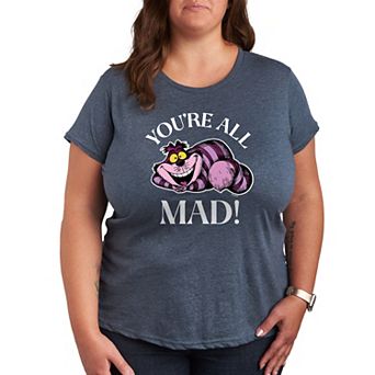 Disney's Alice in Wonderland Plus You're All Mad Graphic Tee