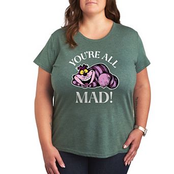 Disney's Alice in Wonderland Plus You're All Mad Graphic Tee