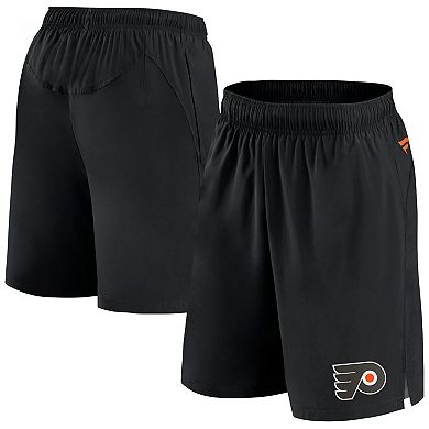 Men's Fanatics Branded Black Philadelphia Flyers Authentic Pro Tech Shorts