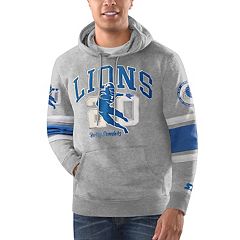 Detroit Lions Starter Draft Pullover Hoodie - Blue Medium