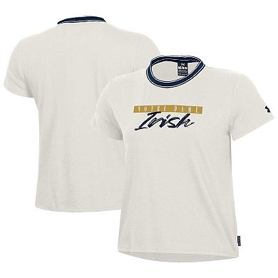 Women's Under Armour White Notre Dame Fighting Irish Iconic T-Shirt