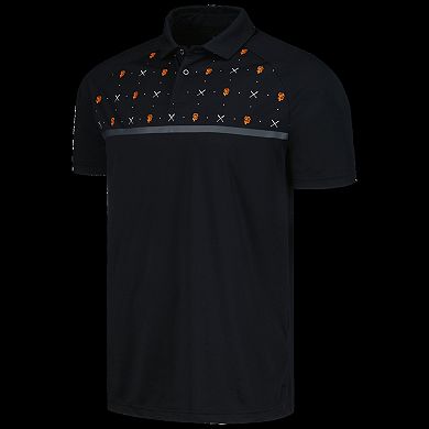 Men's Levelwear Black San Francisco Giants Sector Batter Up Raglan Polo