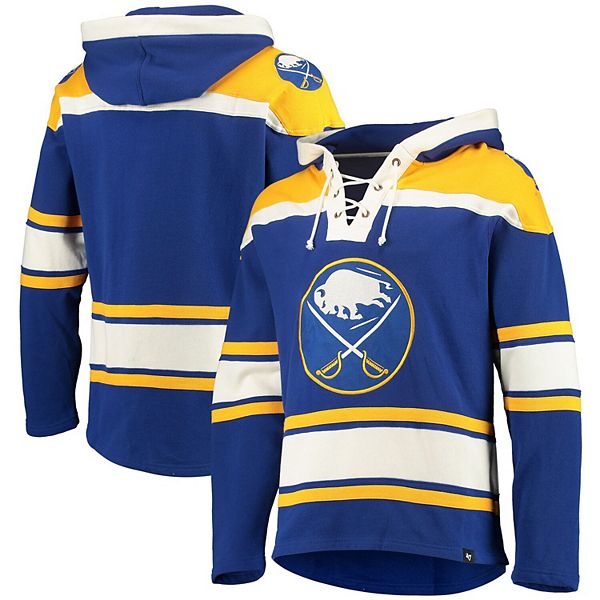 Men's '47 Royal Buffalo Sabres Superior Lacer Pullover Hoodie