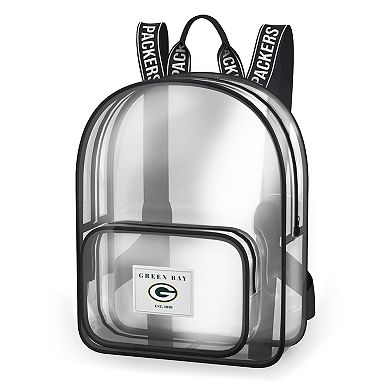WEAR by Erin Andrews Green Bay Packers Clear Stadium Backpack
