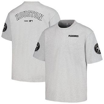 Men's PLEASURES Gray Houston Astros Team T-Shirt
