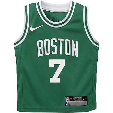 Toddler Nike Jaylen Brown Green Boston Celtics Swingman Player Jersey - Icon Edition