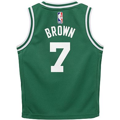 Toddler Nike Jaylen Brown Green Boston Celtics Swingman Player Jersey - Icon Edition