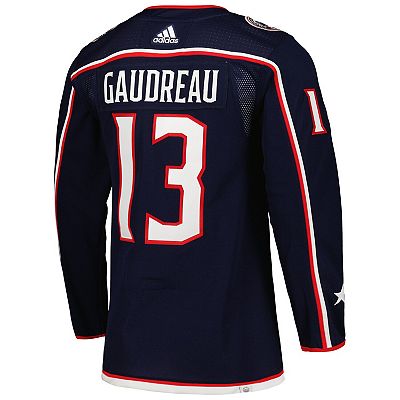 Men s adidas Johnny Gaudreau Navy Columbus Blue Jackets Home Primegreen Authentic Pro Player Jersey