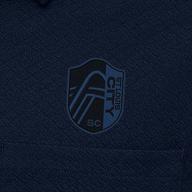 Men's Antigua Navy St. Louis City SC Streamer Diamond Button-Up Shacket