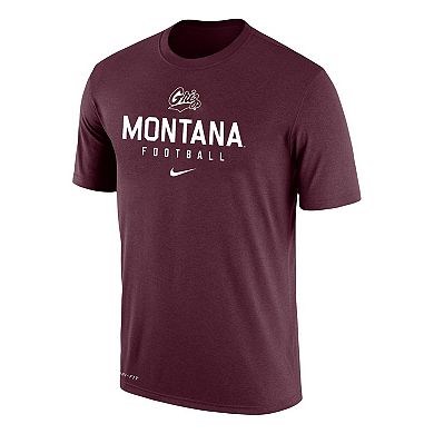 Men's Nike Maroon Montana Grizzlies Performance  T-Shirt