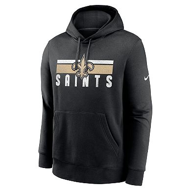 Men's Nike Black New Orleans Saints Club Fleece Pullover Hoodie