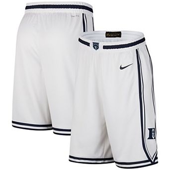 Men's Nike White Duke Blue Devils Limited Performance Shorts