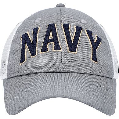 Men's Under Armour Gray Navy Midshipmen 2023 Sideline Trucker ...