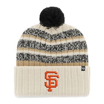 Men's '47 Natural San Francisco Giants Tavern Cuffed Knit Hat with Pom